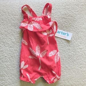 Carter's Pink Floral Baby Romper